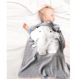 Baby Knit Blanket Supplier - Hot Selling Thickened Winter Soft Cotton 3D Cartoon