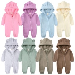 Baby Boys Rompers Supplier - Hot Selling Long Sleeve Thickness Winter Cotton Sleepsuit