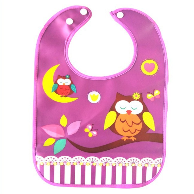 Baby Drool Bib Factory - Cartoon Feeding Bib Portable Washable EVA Bandana Bib