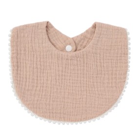 Baby Saliva Towel Factory - Wholesale Custom Soft Ruffle Edge Cotton Gauze Lace Bib