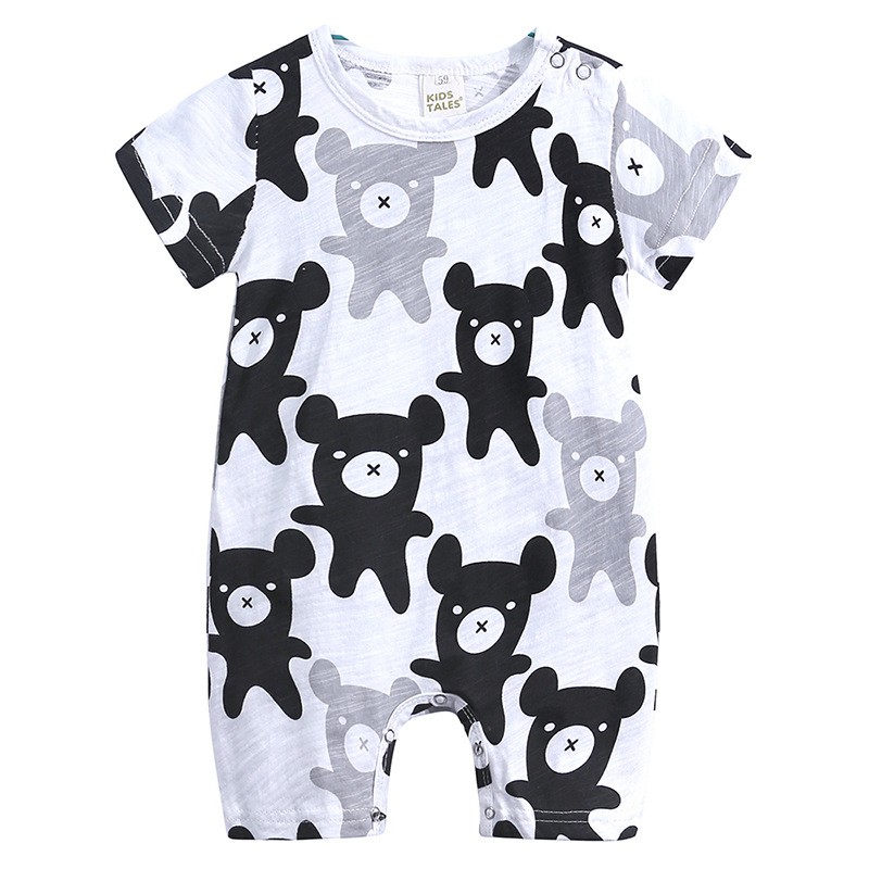 Baby Romper Manufacturer - Hot Selling Custom Print Summer Soft Cotton 0-3 Months