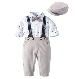 Newborn Baby Clothes Manufacturer - New Long Sleeve Infant Gentleman Clothing Set