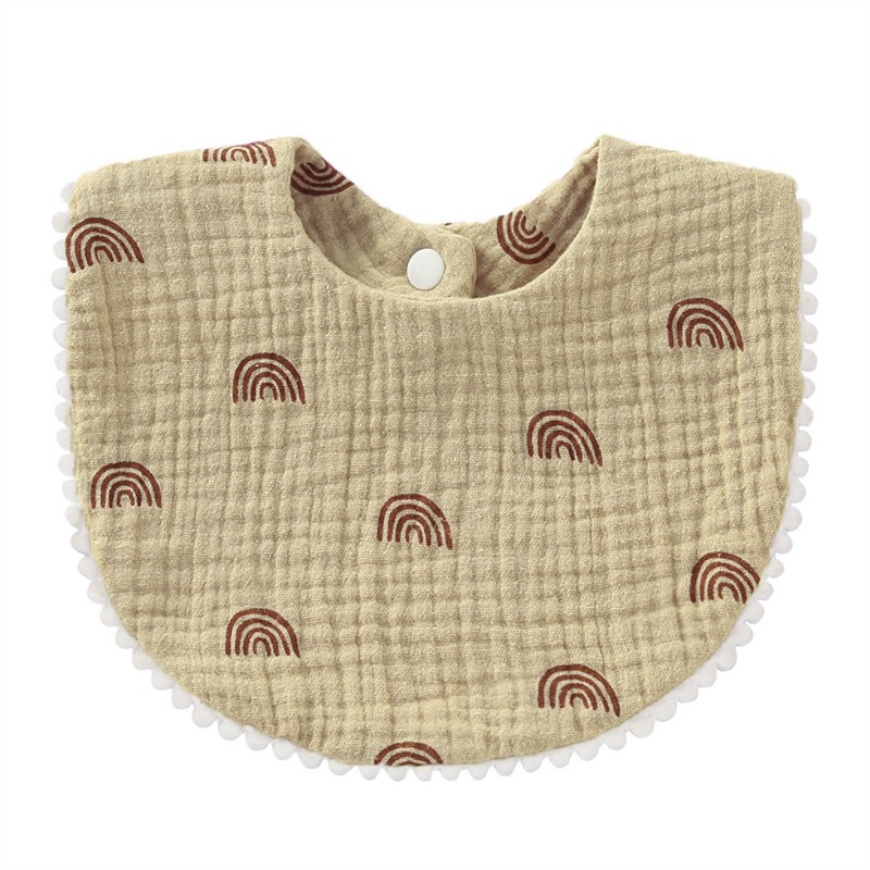 Baby Bandana Bibs Factory - Hot Selling Cotton Yarn Drool Towel Double-layer