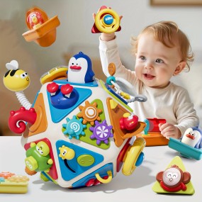 Activity Cube Factory - 20-in-1 Busy Board Baby Educational Toy