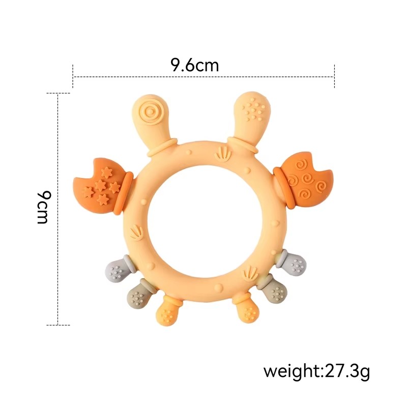 Baby Teether Manufacturer - Food Grade Silicone Ring Chewing Toy