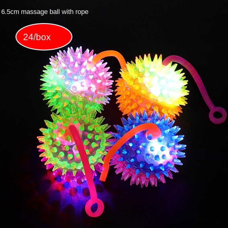 Bouncing Ball Supplier - Elastic Rubber Spiky Glowing Sport