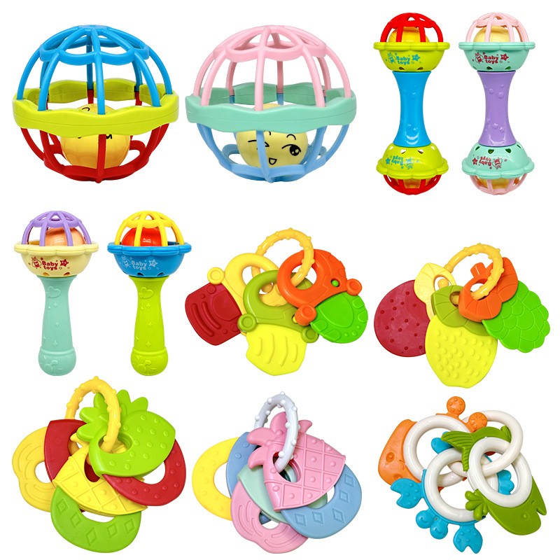 Baby Rattle Manufacturer - Soft Rubber Sand Hammer Manhattan Ball