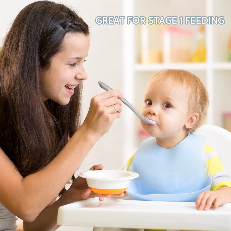 Baby Spoon Supplier - Food Grade Silicone Long Twist Training