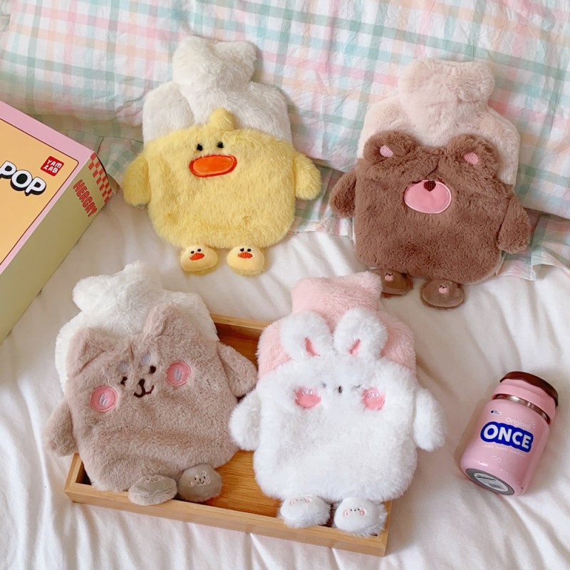 Hot Water Bag Supplier - Rubber Plush Cover Thermal Bottle