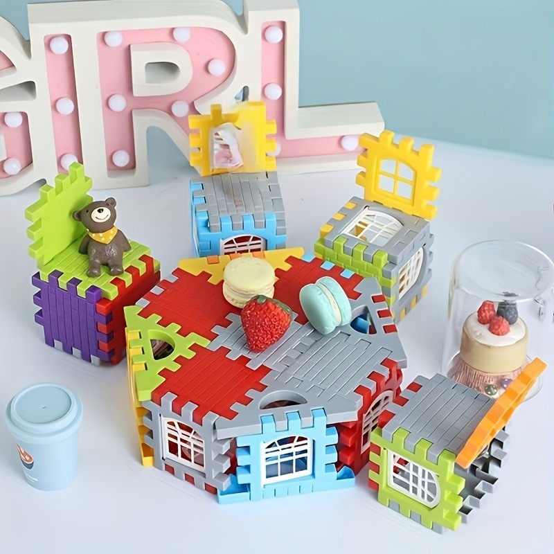 Building Blocks Supplier - Small Boxed Plastic House Construction