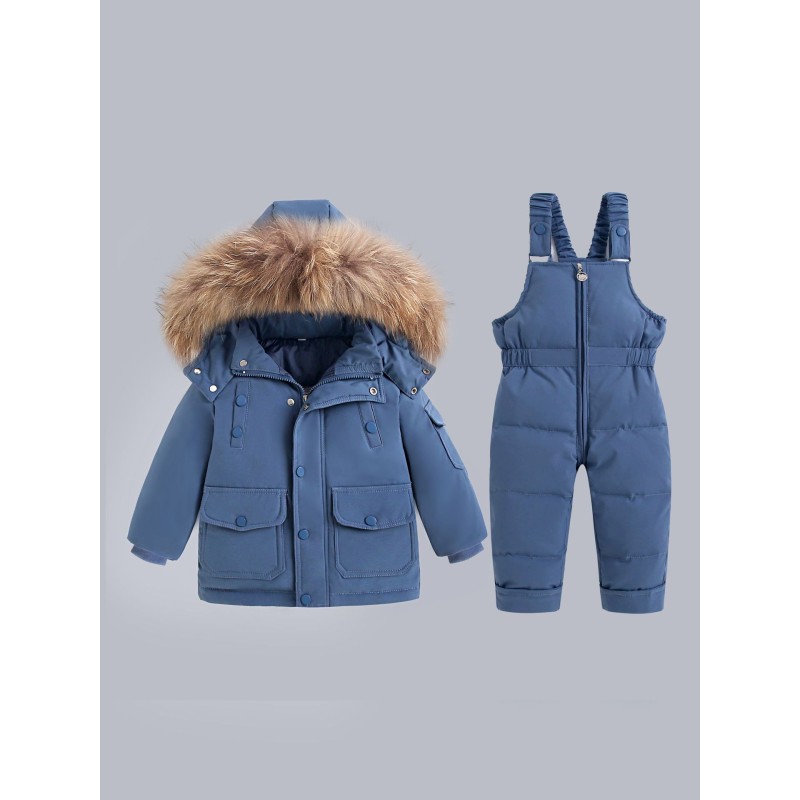 Baby Suit Supplier - Winter Cold-Proof Zipper Jumpsuit 1-5 Years