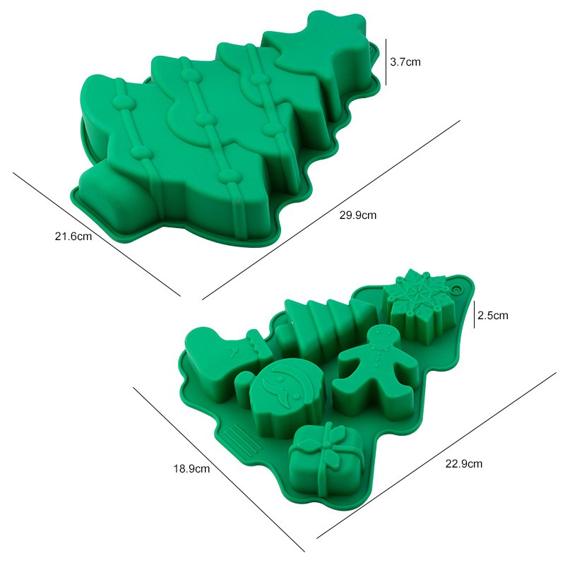 Christmas Mold Supplier - Silicone Tree Gingerbread Snowflake