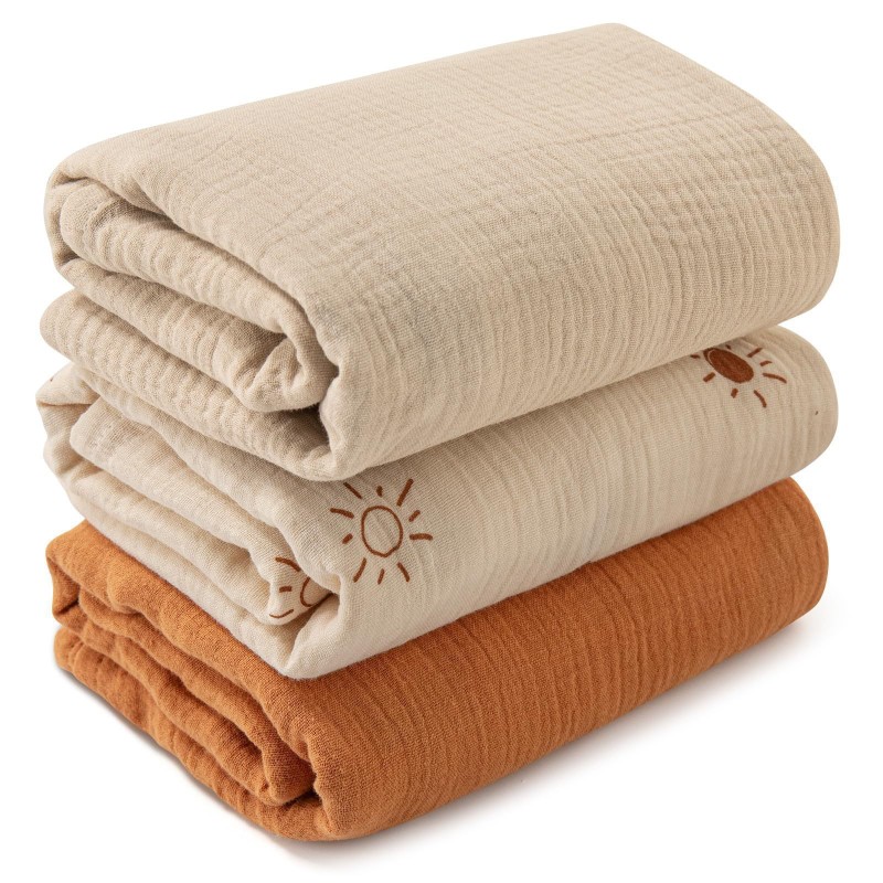 Muslin Wraps Manufacturer - Double-Layer Crepe Bath Towel Blanket