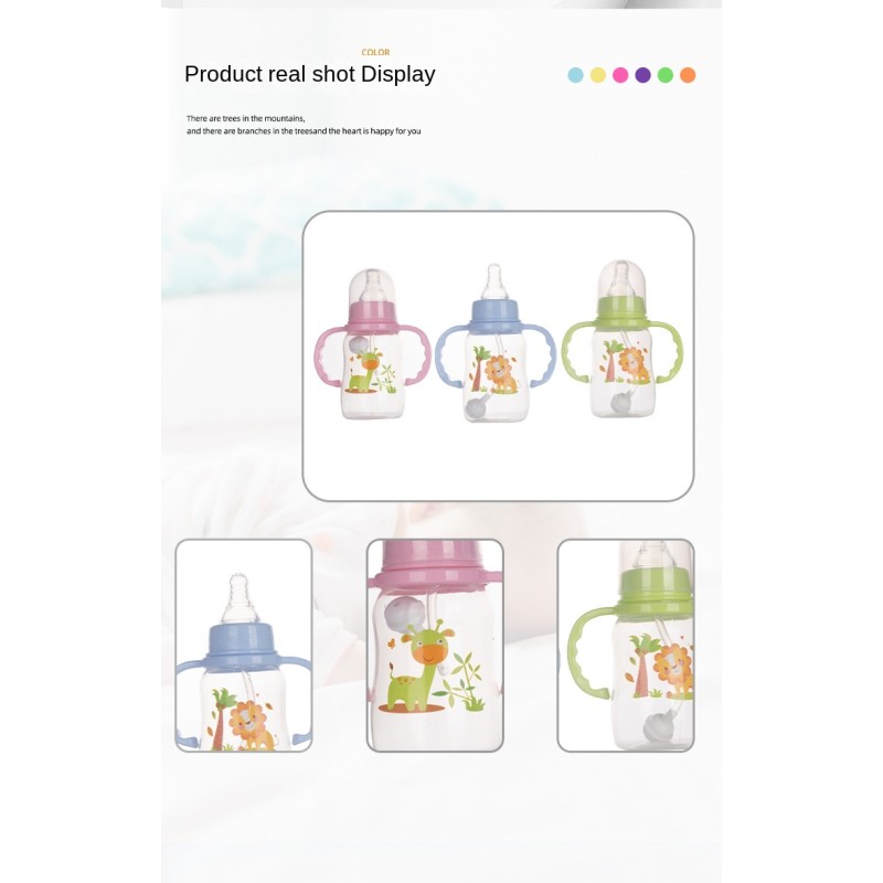Baby Bottle Factory - PP Plastic Cartoon Pattern 150ml Wholesale