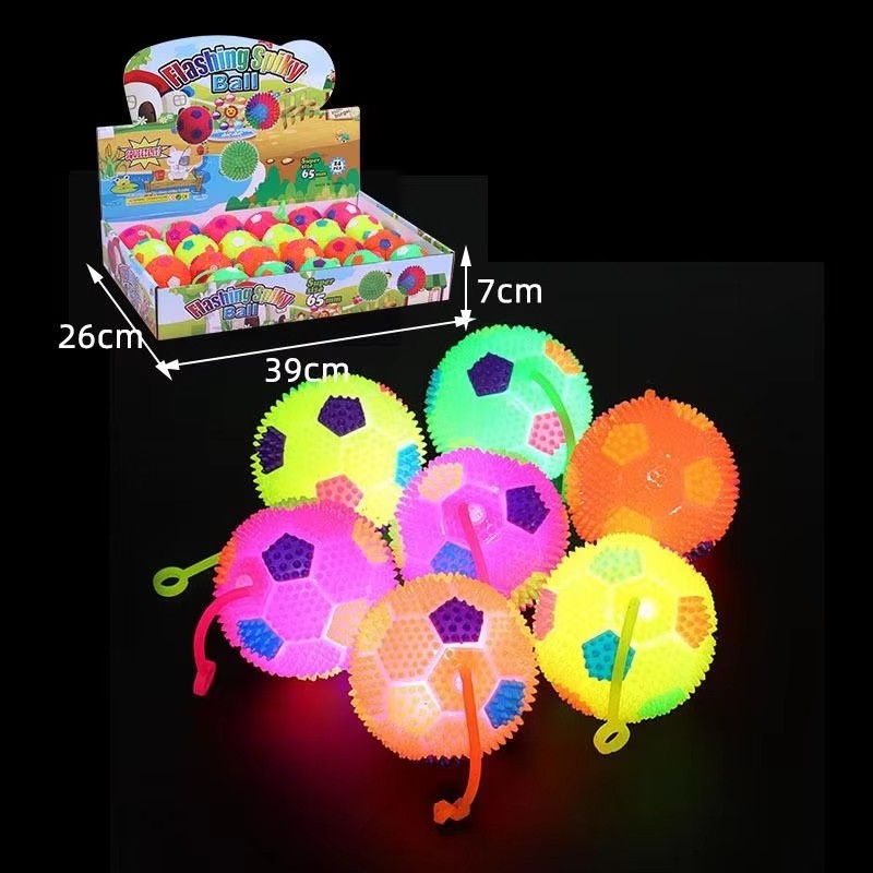 Bouncing Ball Supplier - Elastic Rubber Spiky Glowing Sport