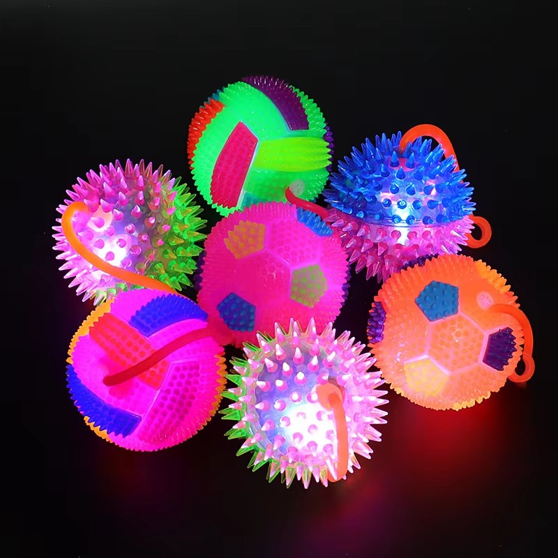 Bouncing Ball Supplier - Elastic Rubber Spiky Glowing Sport