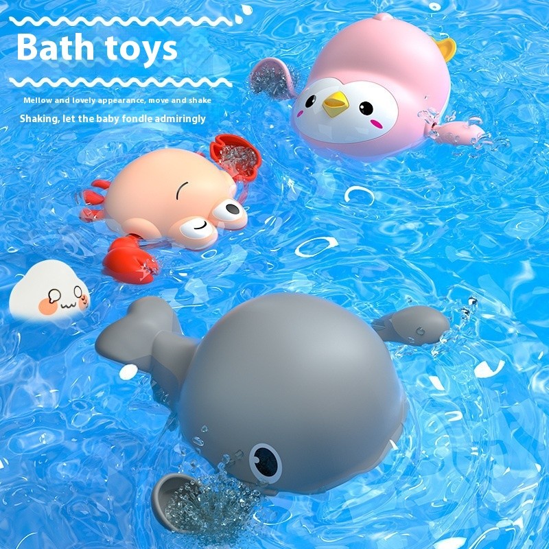 Bathing Toy Supplier - Plastic Swimming Duckling Turtle Chain