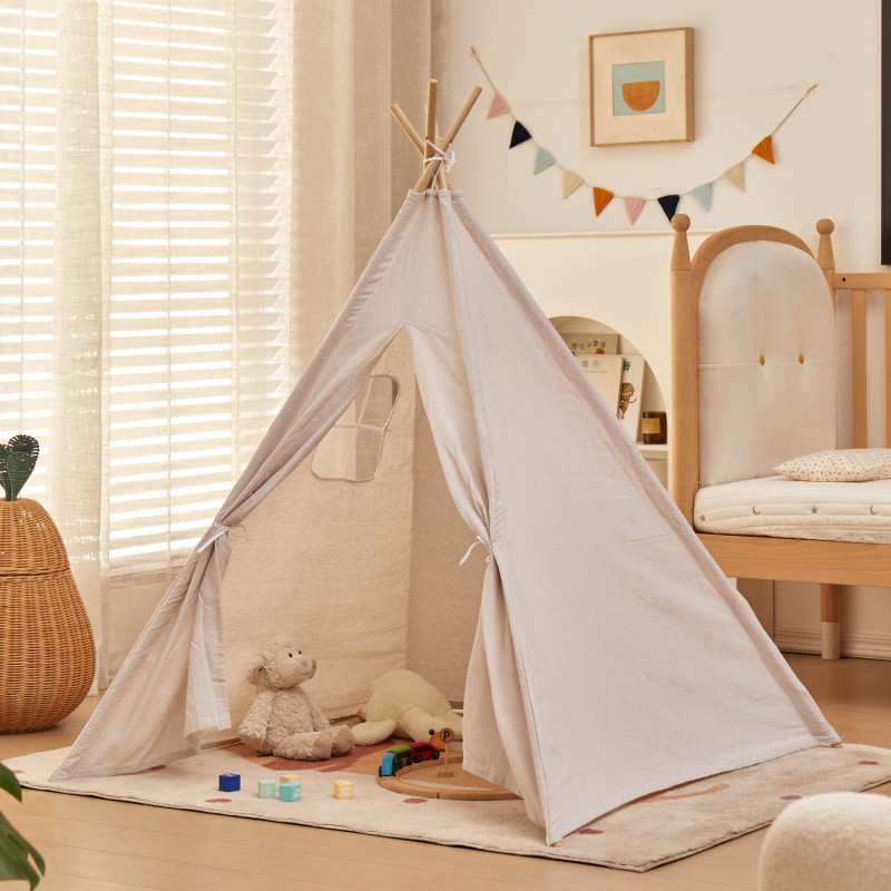 Play Tent Factory - Natural Canvas Foldable Teepee Toy