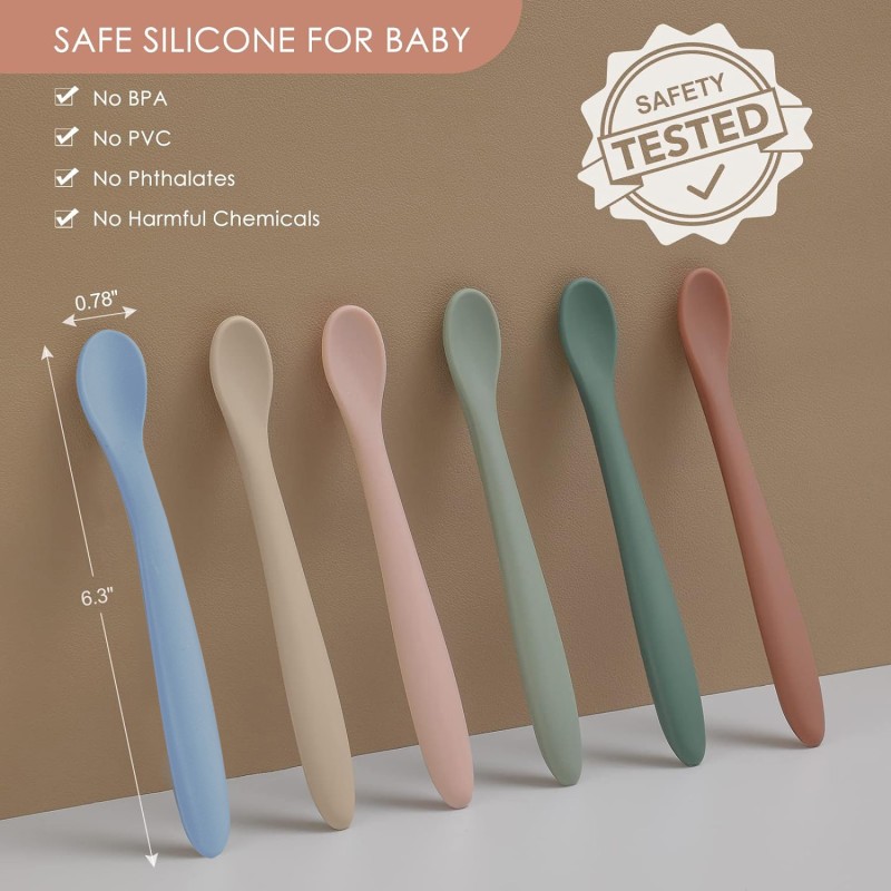 Baby Spoon Supplier - Food Grade Silicone Long Twist Training