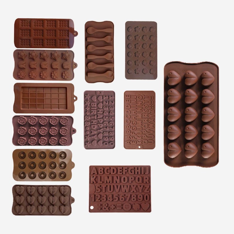 Ice Tray Factory - Floral Letter Spoon Shape Chocolate Mold