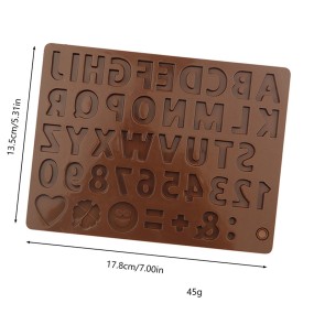 Ice Tray Factory - Floral Letter Spoon Shape Chocolate Mold