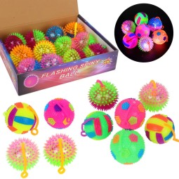 Bouncing Ball Supplier - Elastic Rubber Spiky Glowing Sport