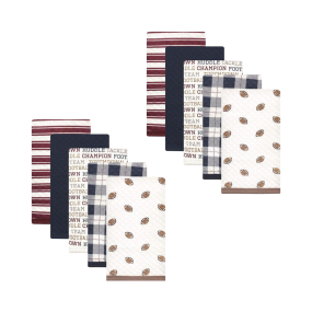 Burp Cloths Factory - Unisex Quilted Football Pattern