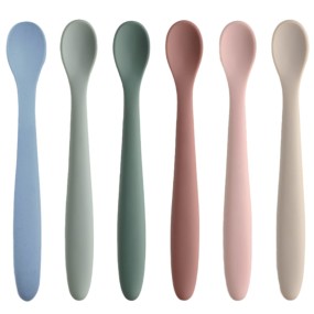 Baby Spoon Supplier - Food Grade Silicone Long Twist Training