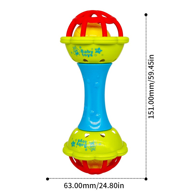 Baby Rattle Manufacturer - Soft Rubber Sand Hammer Manhattan Ball
