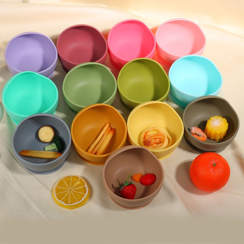 Baby Tableware Factory - Silicone Fork Spoon Plate 6 Pieces Set