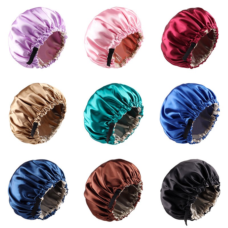 Shower Cap Supplier - Satin Bath Cap Reusable Waterproof
