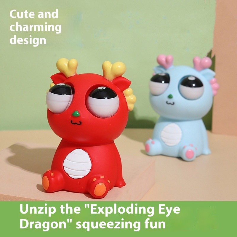 Decompression Toy Factory - PVC Dragon Pinch Squeeze Vent