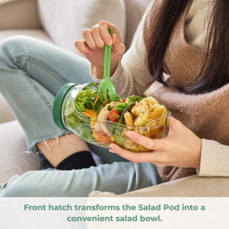 Salad Pod Supplier - Vertical Layering Open Side Easy Clean Container
