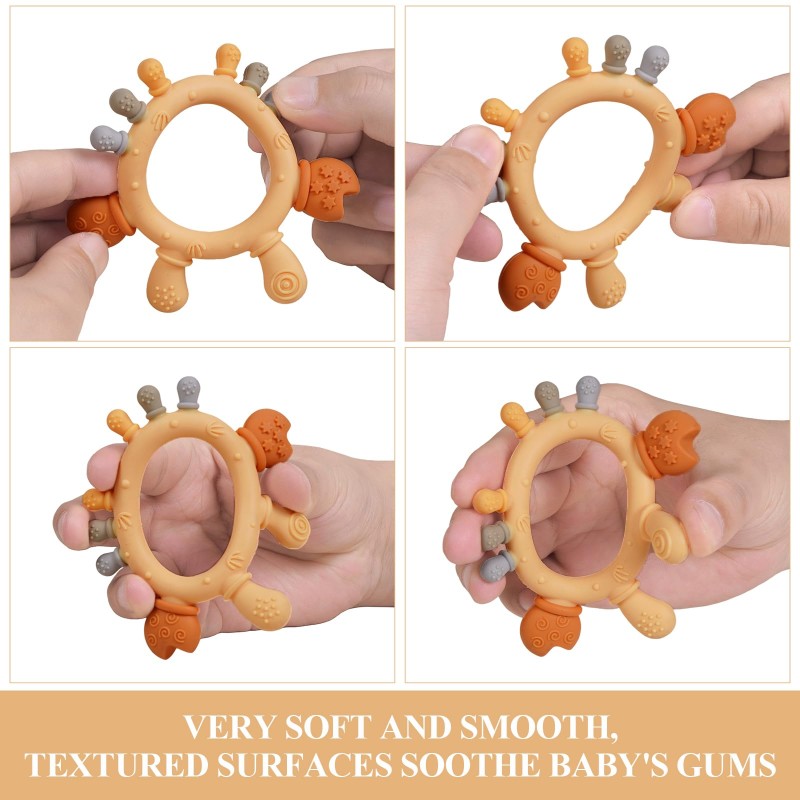 Baby Teether Manufacturer - Food Grade Silicone Ring Chewing Toy