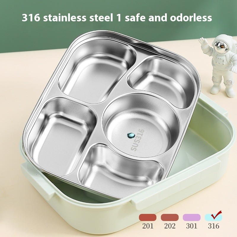 Lunch Box Factory - 316 Stainless Steel Divided Stackable