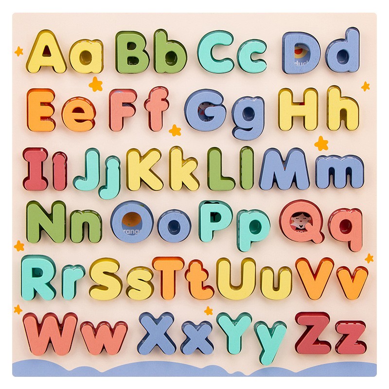 Alphabet Puzzle Manufacturer - Wood Pegged 3D Jigsaw Matching