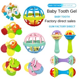 Baby Rattle Manufacturer - Soft Rubber Sand Hammer Manhattan Ball
