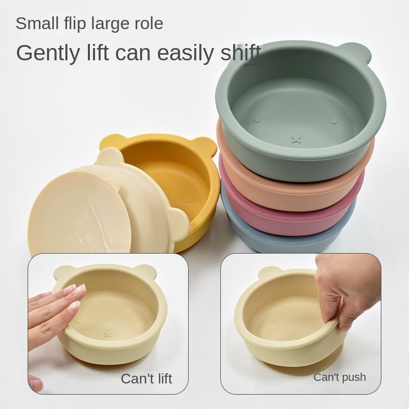 Baby Bowl Supplier - Food Grade Silicone Drop-Resistant Suction
