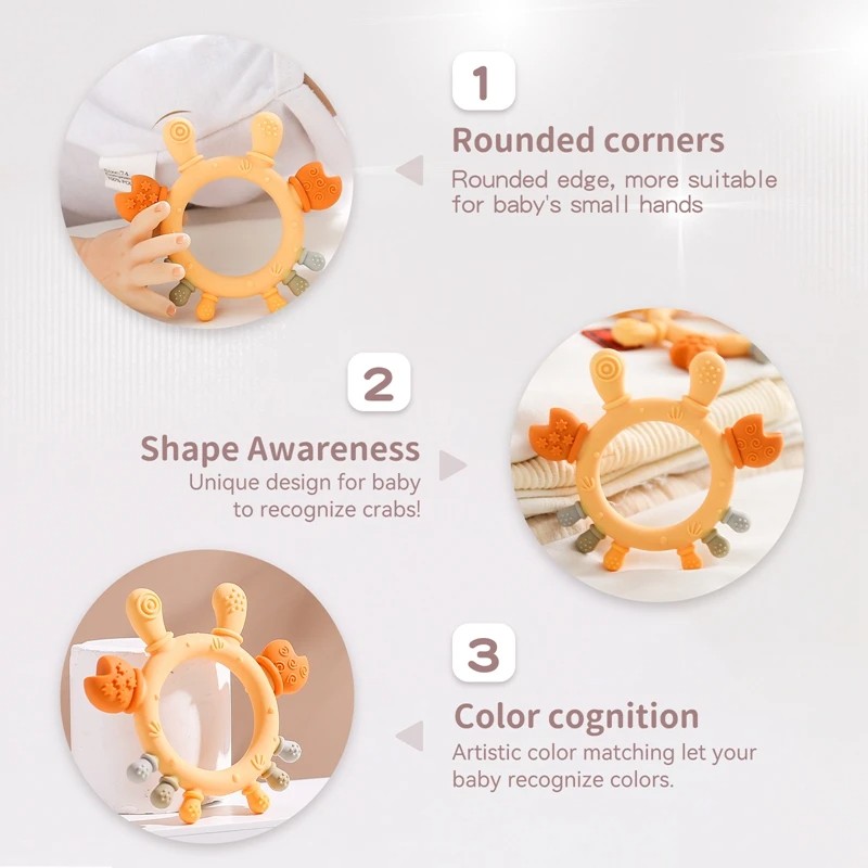 Baby Teether Manufacturer - Food Grade Silicone Ring Chewing Toy