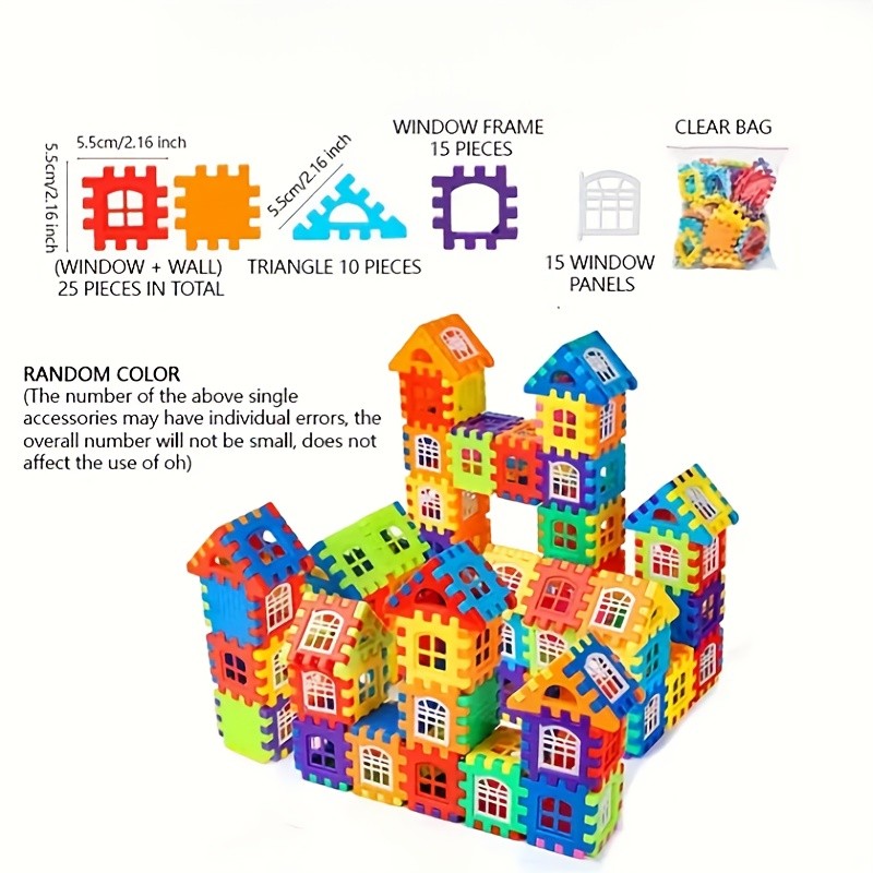Building Blocks Supplier - Small Boxed Plastic House Construction