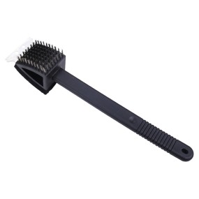 Grill Brush Factory - 3IN1 Steel Wire Polyester Scraper