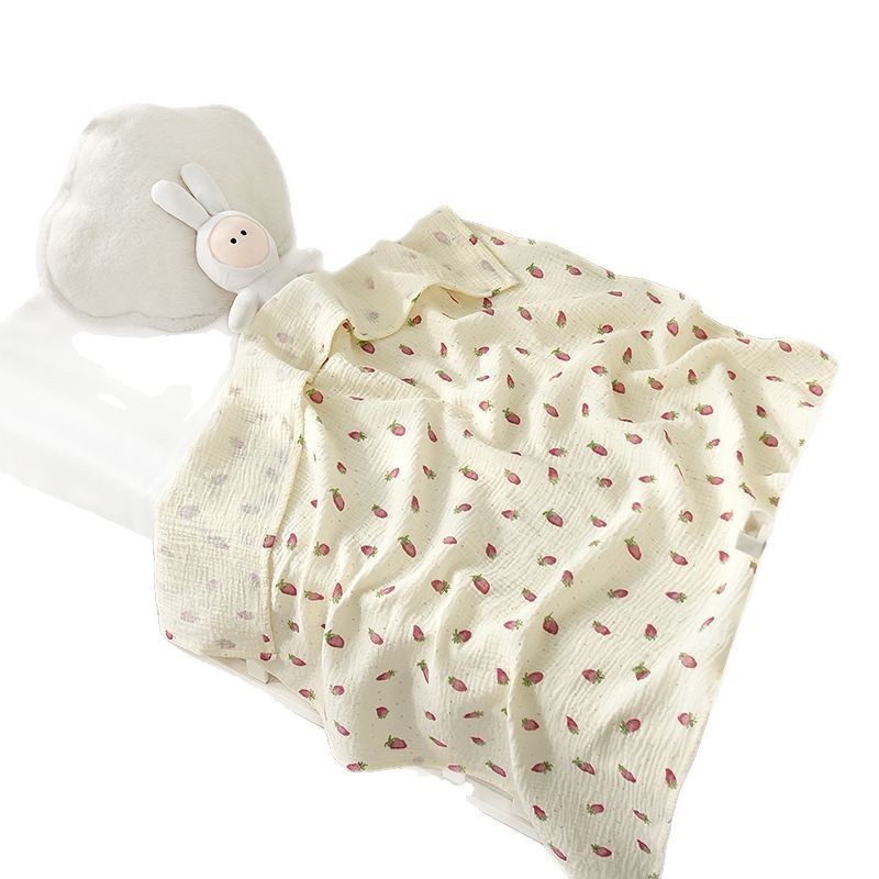 Swaddling Towel Supplier - Eco-friendly Two-Layer Crepe Animal Print