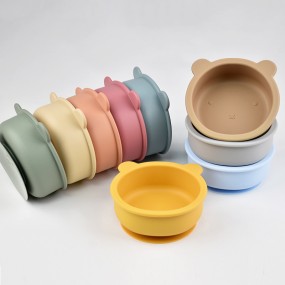 Baby Bowl Supplier - Food Grade Silicone Drop-Resistant Suction