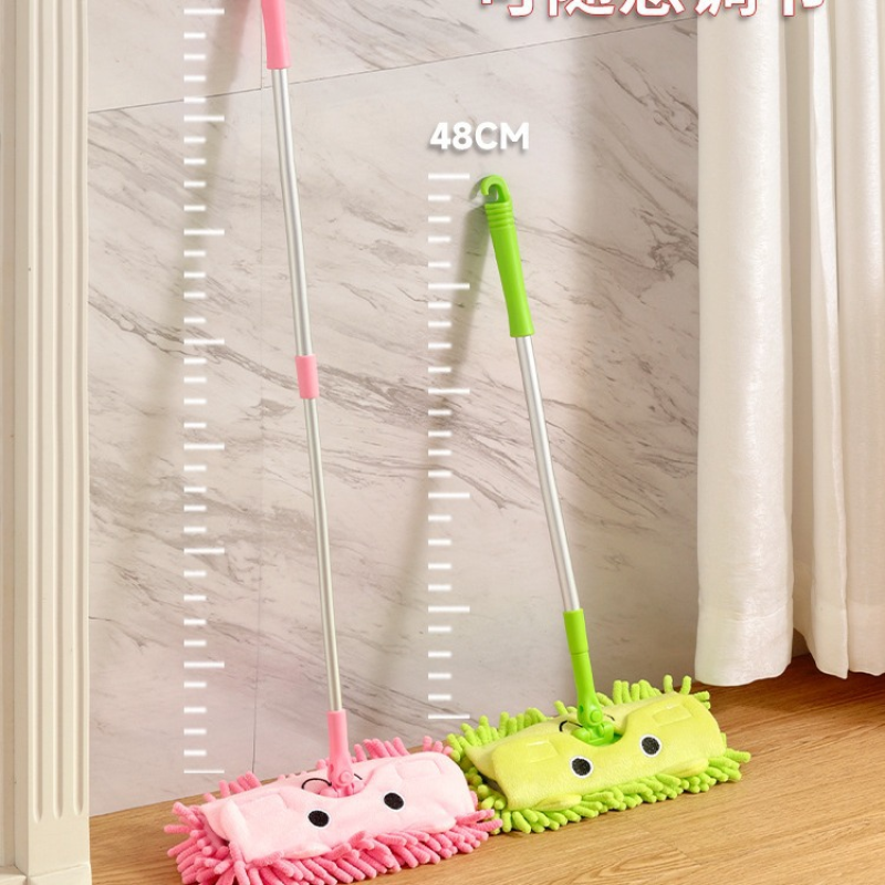 Pretend Play Toy Factory - Mini Yellow Duck Broom Dustpan