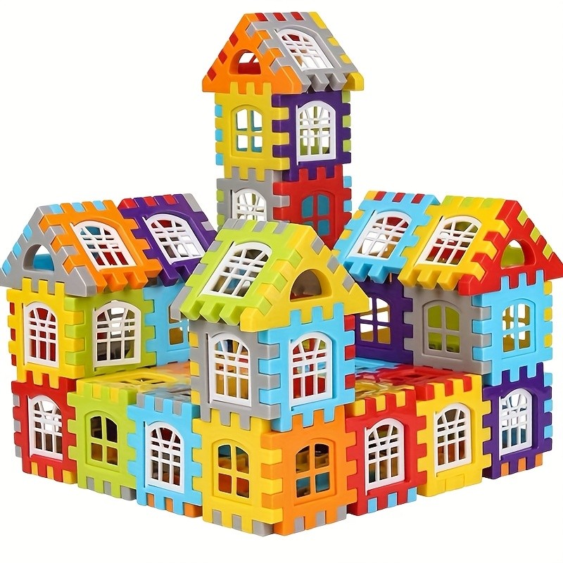 Building Blocks Supplier - Small Boxed Plastic House Construction