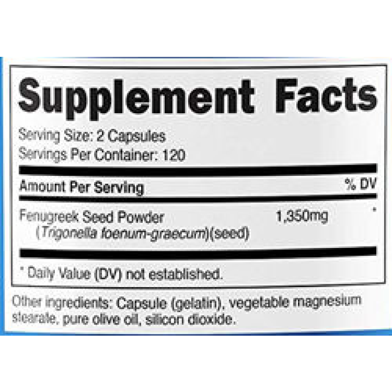 Fenugreek Capsules Manufacturer - Organic Herbal Premium Extract Natural Pure