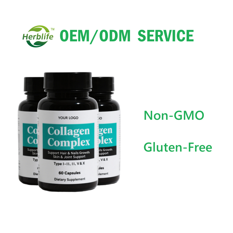 Multi Collagen Capsules Supplier - Type I II III V X Biotin Keratin Hyaluronic