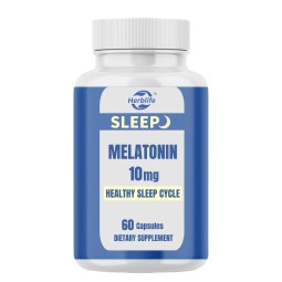 Melatonin Capsules Factory - Wholesale 10mg Natural Sleep Aid Adults GMP Certified