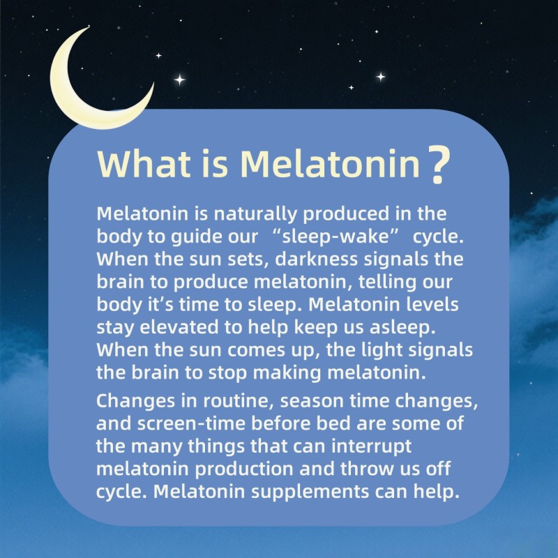 Melatonin Capsules Factory - Wholesale 10mg Natural Sleep Aid Adults GMP Certified