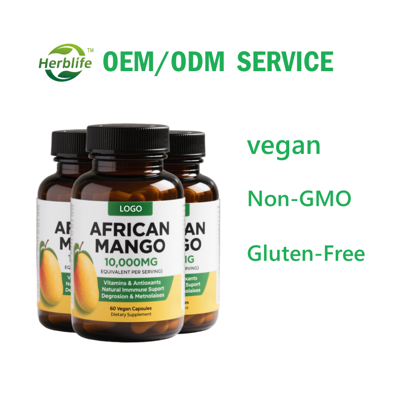 African Mango Capsules Factory - Herbal Supplement Gluten-Free Pure 10:1 Extract